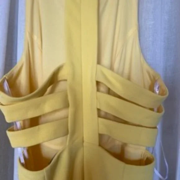 NWOT - Lulus Power of Wow Backless Yellow Maxi Dress - Picture 8 of 14
